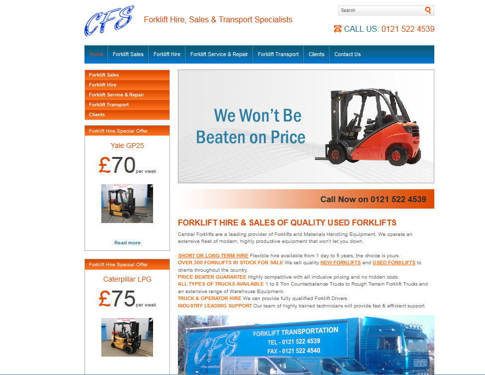Central Forklift Services, West Brom